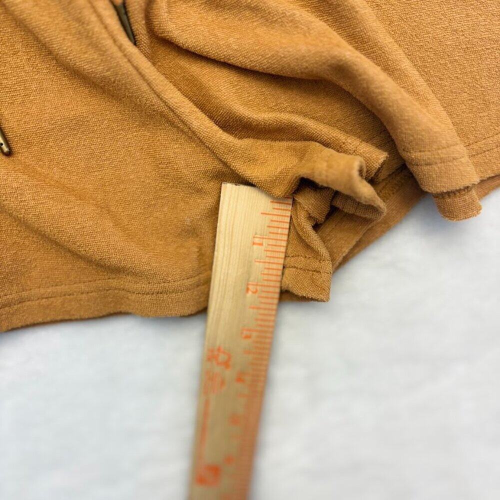 Dandy Del Mar Shorts The Santorini Burnt Sienna Terry Cloth Shorts Womens Size S - Picture 8 of 10